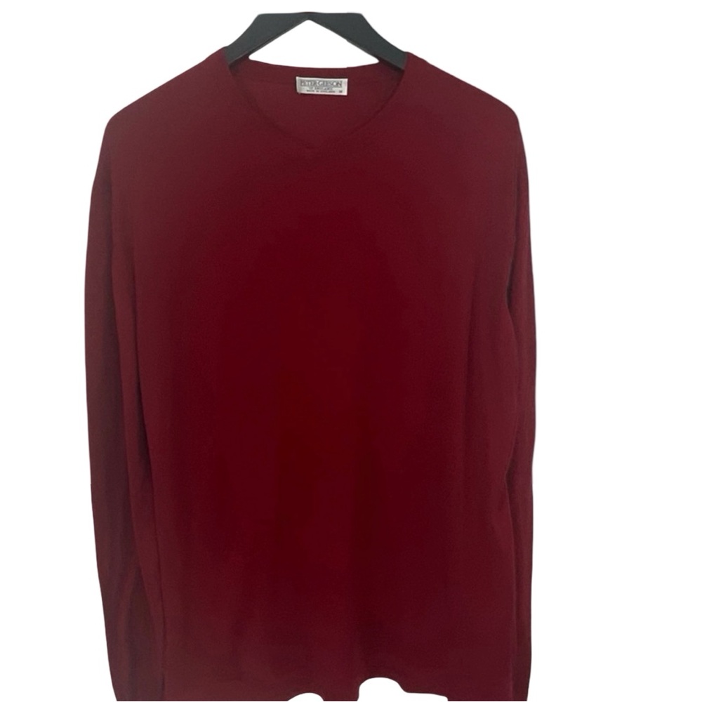 Peter Geeson Men’s Cotton V-Neck Sweater Size M